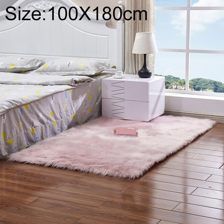 Luxuriöser rechteckiger quadratischer weicher Kunstwollteppich aus Schaffell, flauschiger Teppich, 80x180cm, 45x45cm, 100x180cm, 55x55cm