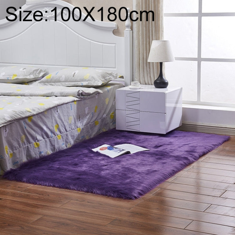 Luxuriöser rechteckiger quadratischer weicher Kunstwollteppich aus Schaffell, flauschiger Teppich, 80x180cm, 45x45cm, 100x180cm, 55x55cm