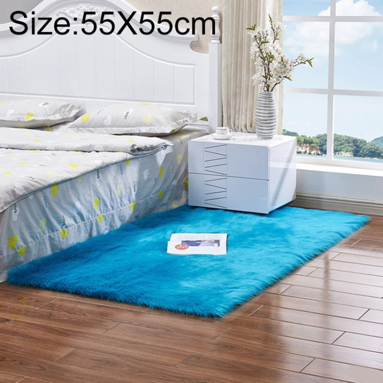 Luxuriöser rechteckiger quadratischer weicher Kunstwollteppich aus Schaffell, flauschiger Teppich, 80x180cm, 45x45cm, 100x180cm, 55x55cm