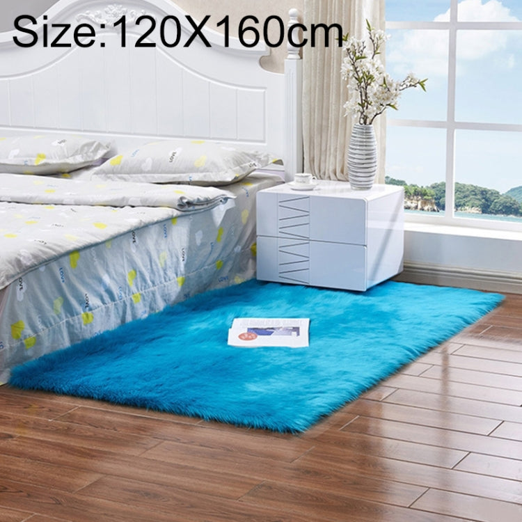 Luxuriöser rechteckiger/quadratischer Teppich aus weichem Kunstfell, Schaffellimitat, flauschig, 120x160cm