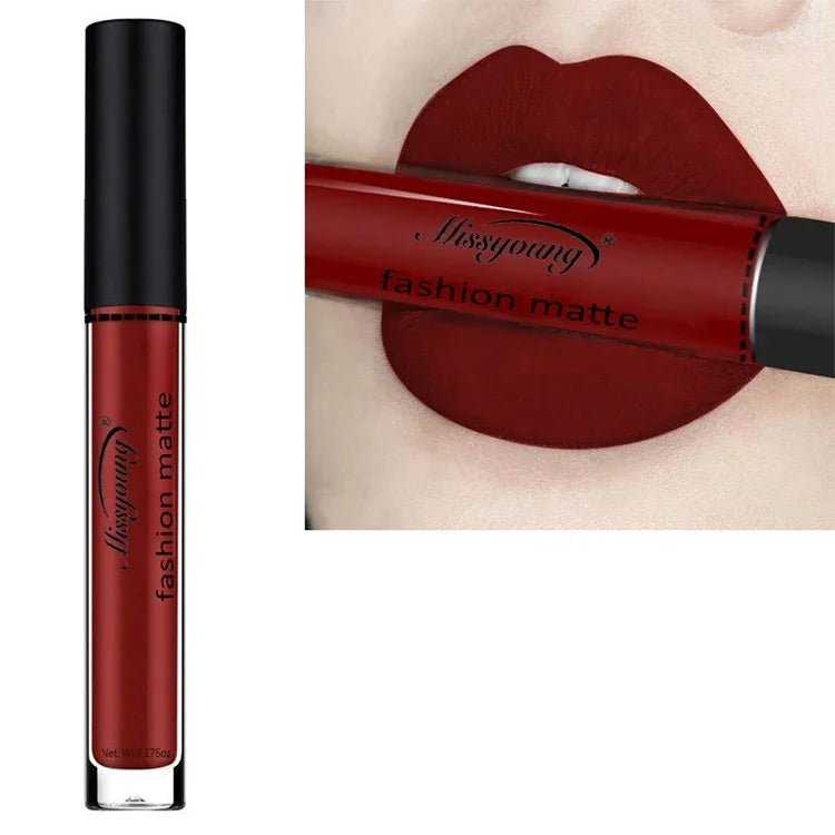Flüssiger Lippenstift, matt, wasserfest, langanhaltend, Beauty-Matt-Lippenstift, 1, 2, 3, 4, 5, 6, 7, 8, 9, 10, 11, 12, 13, 14, 15, 16, 17, 18