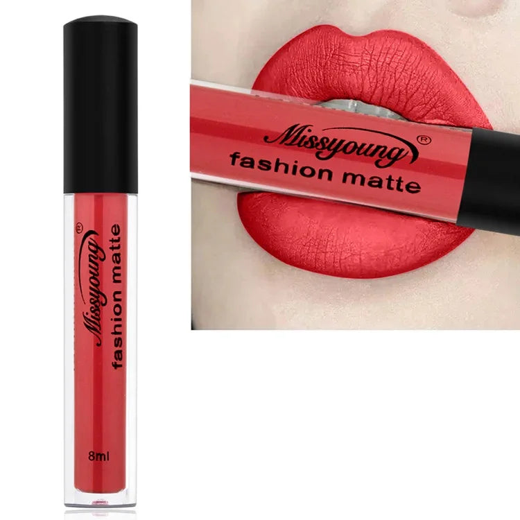 Flüssiger Lippenstift, matt, wasserfest, langanhaltend, Beauty-Matt-Lippenstift, 1, 2, 3, 4, 5, 6, 7, 8, 9, 10, 11, 12, 13, 14, 15, 16, 17, 18