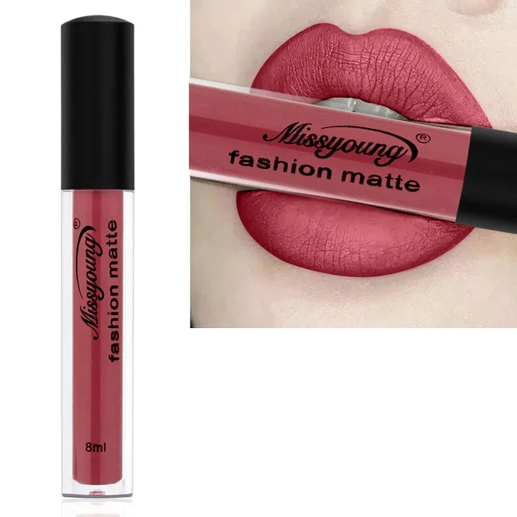 Flüssiger Lippenstift, matt, wasserfest, langanhaltend, Beauty-Matt-Lippenstift, 1, 2, 3, 4, 5, 6, 7, 8, 9, 10, 11, 12, 13, 14, 15, 16, 17, 18