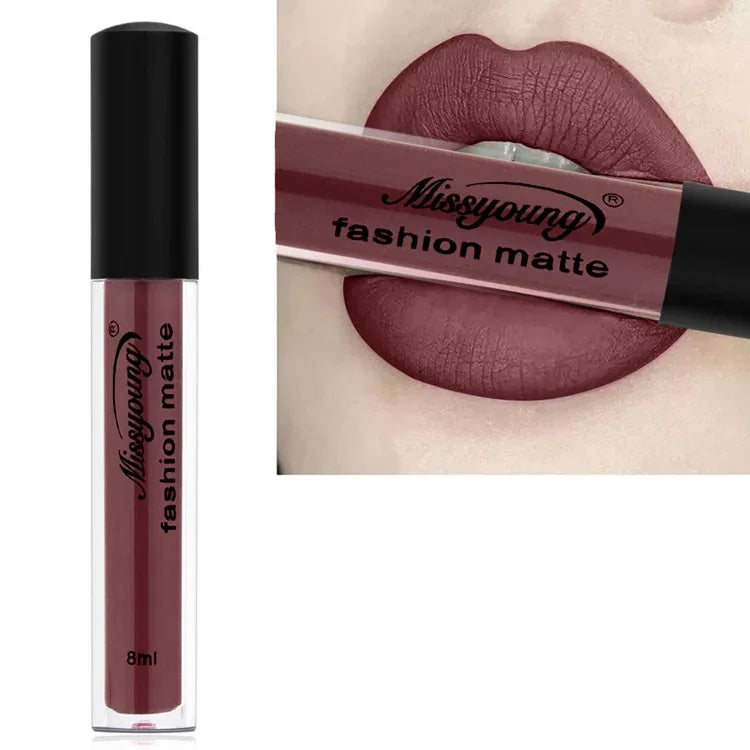 Flüssiger Lippenstift, matt, wasserfest, langanhaltend, Beauty-Matt-Lippenstift, 1, 2, 3, 4, 5, 6, 7, 8, 9, 10, 11, 12, 13, 14, 15, 16, 17, 18