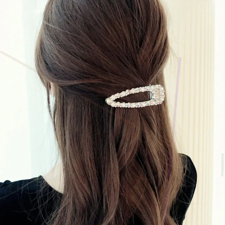Modische, luxuriöse Haarspangen mit Diamanten, Kristallen und Perlen – elegante Haaraccessoires für Damen