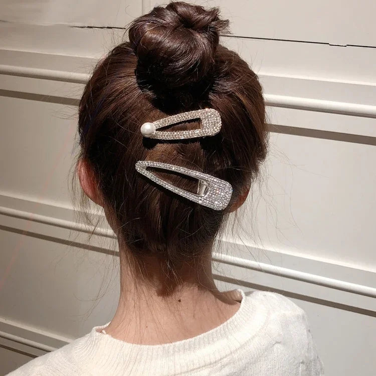 Modische, luxuriöse Haarspangen mit Diamanten, Kristallen und Perlen – elegante Haaraccessoires für Damen