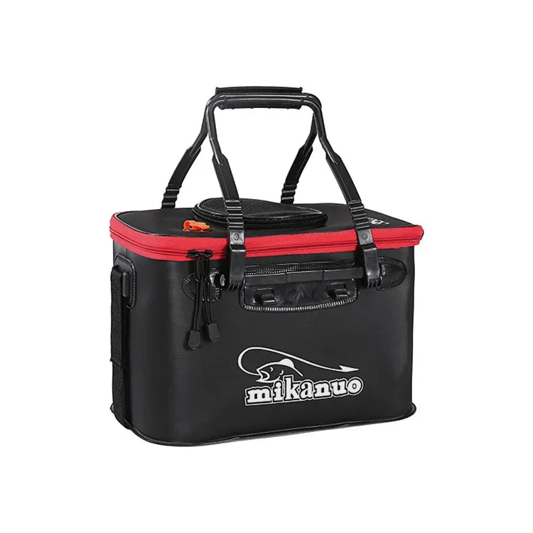 Verdickte multifunktionale faltbare Lebendfischbox Angelköder-Eimer, 35 cm (mit Griff ohne Seitentaschen)