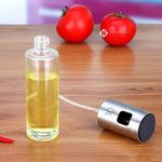 Edelstahl Glas Olivenöl Pump Sprühflasche Öl-Saucen-Essig-Flasche Ölspender