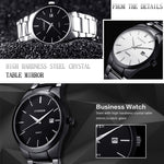 CURREN 8106 Mode Business Kalender Wasserdichte Vollstahl Quarzuhr, schwarzes Gehäuse schwarzes Zifferblatt, weißes Gehäuse schwarzes Zifferblatt, schwarzes Gehäuse weißes Zifferblatt, weißes Gehäuse weißes Zifferblatt