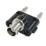5 Stück BNC-Buchse auf Doppel-Bananenstecker-Adapterstecker, BNC-Buchse auf Doppel-Bananenstecker