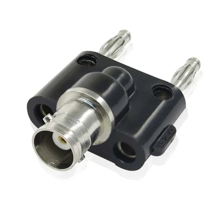 5 Stück BNC-Buchse auf Doppel-Bananenstecker-Adapterstecker, BNC-Buchse auf Doppel-Bananenstecker