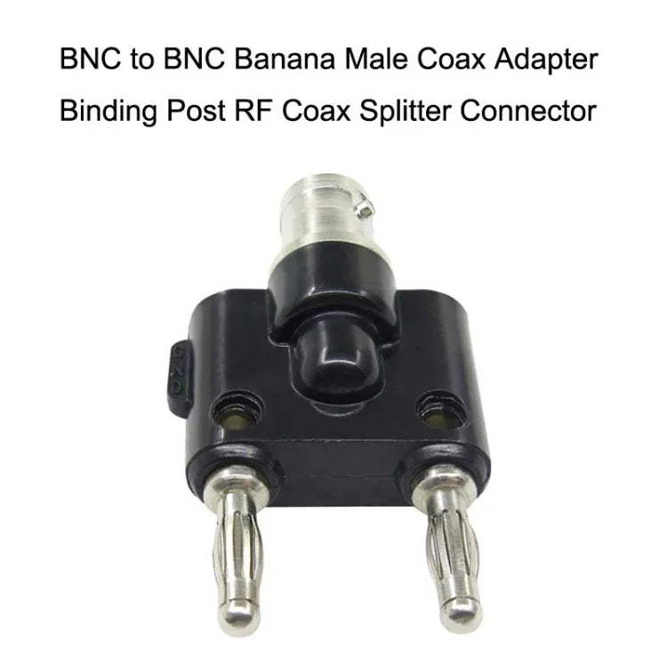 5 Stück BNC-Buchse auf Doppel-Bananenstecker-Adapterstecker, BNC-Buchse auf Doppel-Bananenstecker