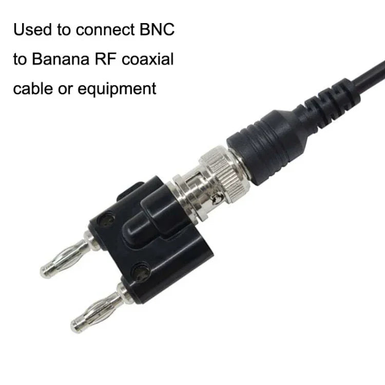 5 Stück BNC-Buchse auf Doppel-Bananenstecker-Adapterstecker, BNC-Buchse auf Doppel-Bananenstecker