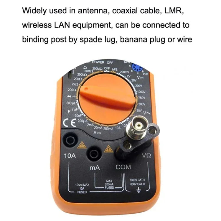 5 Stück BNC-Buchse auf Doppel-Bananenstecker-Adapterstecker, BNC-Buchse auf Doppel-Bananenstecker