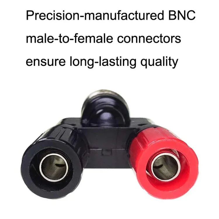 5 Stück BNC-Stecker auf zwei Bananenbuchsen HF-Adapter, BNC-Stecker auf zwei Bananenbuchsen