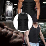Herren-Reißverschluss-Weste, Bauch-Korsett, Fitnesskleidung, S, L, XL, XXL, XXXL, M