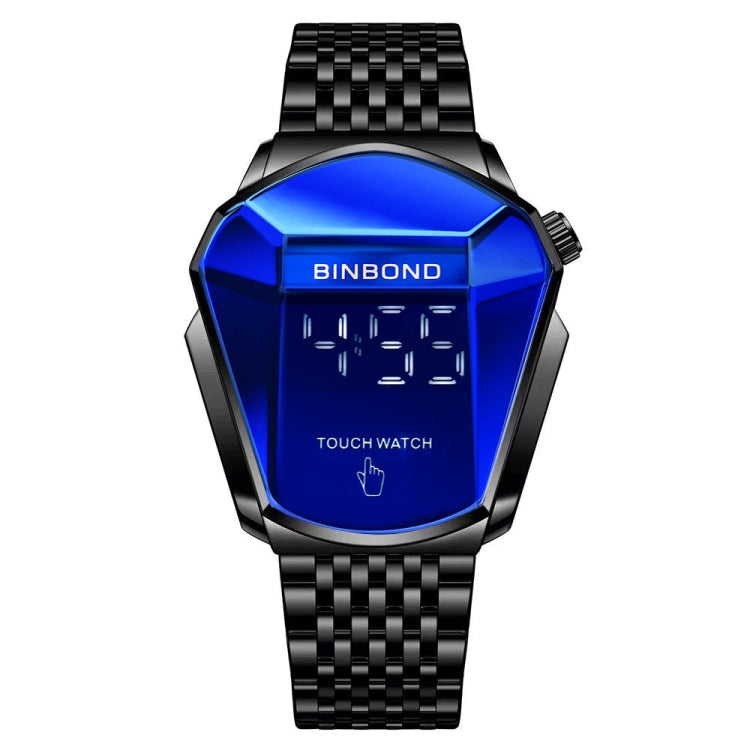 BINBOND Locomotive Concept Touchscreen-Stahlbanduhr für Herren, Live Black Technology Uhr, Touchscreen Vollgoldblau, Touchscreen Blaustahlblau, Touchscreen Schwarzstahlblau, Touchscreen Weißstahlblau