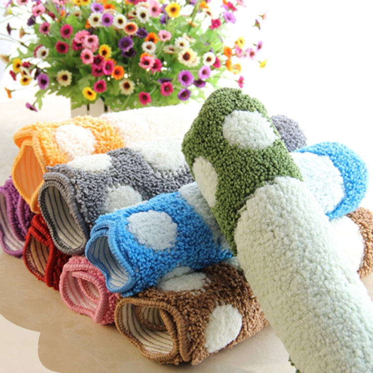 Fußförmige, rutschfeste, flauschige, weiche, wasserabsorbierende Schlafzimmer-Badezimmerteppichmatte, Größe: 40x60cm