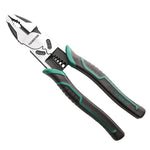 TUOSEN Multifunktionale Crimp- und Abisolierzange Arbeitssparende Flachzange Schraubstock Manuelle Drahtschneider, 11116 9 Zoll