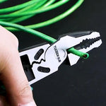 TUOSEN Multifunktionale Crimp- und Abisolierzange Arbeitssparende Flachzange Schraubstock Manuelle Drahtschneider, 11116 9 Zoll