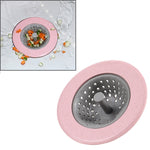 vanzlife Geschirrspüler Filter Pool Bodenablauf Haushalt Küche Anti-Blockier-Anti-Dichtungs-Waschnetzbeutel Kanalfilter, Rosa, Blau, Aprikose