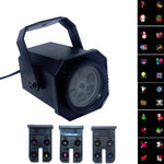 8W LED-Bühnenbeleuchtung, Weihnachtsschneeflockenmuster-Projektionslampe, Effektlaserlicht, US-Stecker, EU-Stecker
