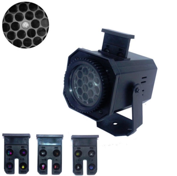 8W LED-Bühnenbeleuchtung, Weihnachtsschneeflockenmuster-Projektionslampe, Effektlaserlicht, US-Stecker, EU-Stecker