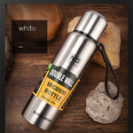 Outdoor Thermoskanne, tragbare Isolierflasche mit großem Fassungsvermögen, 500 ml, 750 ml, 1000 ml, 1500 ml