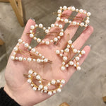 Geometrische, unregelmäßige Perlenhaarspangen, zarter Haarclip für Mädchen