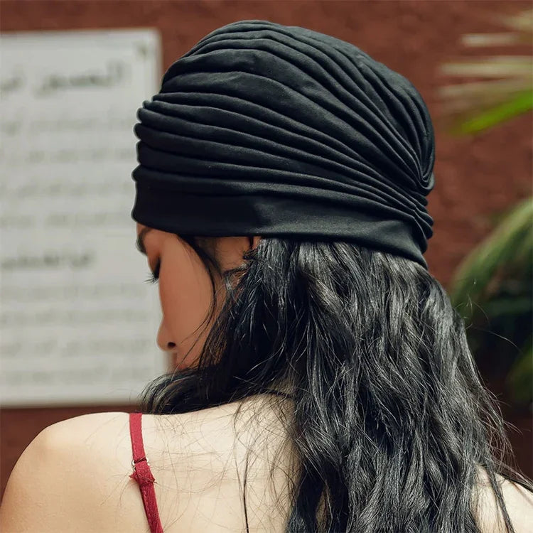 Elastischer Turban, Kopftuch, Schlafmütze, Ohrenkappe