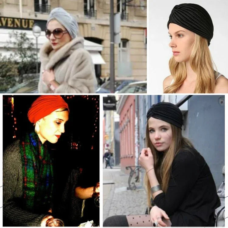 Elastischer Turban, Kopftuch, Schlafmütze, Ohrenkappe