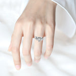 Fashion Rose with Diamond Women Wedding Ring, 6, 7, 8, 9, 10