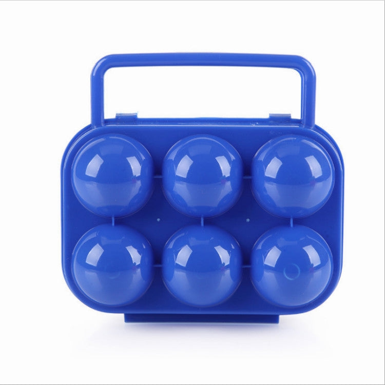 Tragbarer Griff 6 Eier Plastikbehälter Eieraufbewahrungsbox Etui, 6 Eier Grün, 6 Eier Orange, 6 Eier Blau