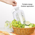 2-in-1 Runde Eiswürfelform, tragbare Eiskugelbereiter-Flasche mit Deckel, Weiß, 17 Gitter