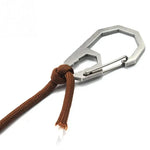 EDC Outdoor Camping Werkzeug Außensechskant-Schraubenschlüssel Karabiner Edelstahl Kletterschnalle Multifunktions-Schlüsselanhänger Hängeschnalle