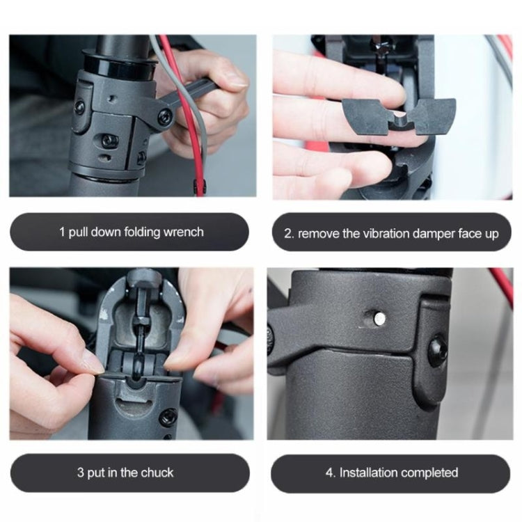 3 in 1 Stoßdämpfung Stoßfester Stehgriff Gummidämpfer für Xiaomi Elektroroller