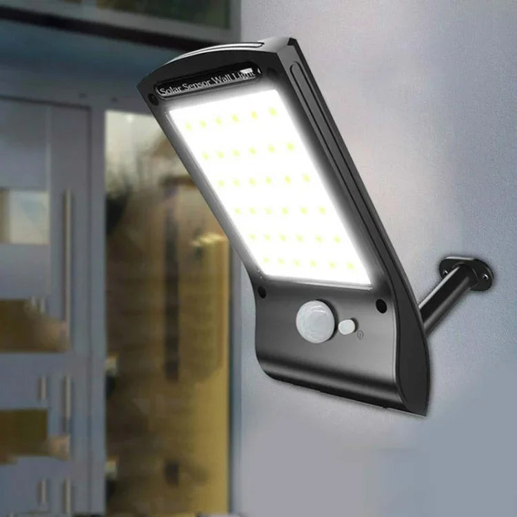 Solarleuchten für außen 36 LEDs Superhell Solarlampe 280LM Bewegungssensor Sicherheitsleuchten Kabellos Wasserdicht Flexible Wandleuchten
