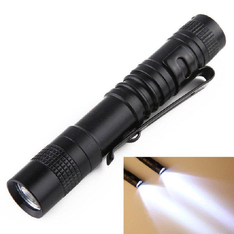 Mini LED Pen-shaped Strong Flashlight Pen Clip Torch, 9.1cm, 13.3cm