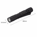 Mini LED Pen-shaped Strong Flashlight Pen Clip Torch, 9.1cm, 13.3cm