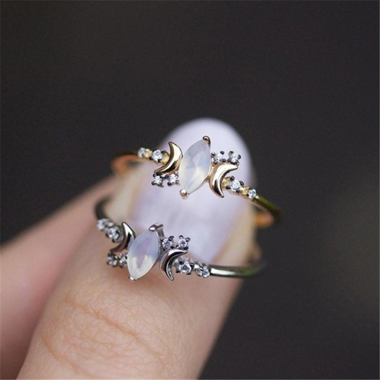 Weißer Opal Ring Damen Kristall Verlobungsringe, 10, 11, 5, 6, 7, 8, 9