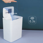 Vollautomatisch mit lippenabdeckendem intelligentem Induktions-Mülleimer für Haushalt, Wohnzimmer, Küche, Bad, wiederaufladbar