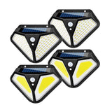 Solar-Wandleuchte, Körperinduktion, Gartenleuchte, Villa, wasserdicht, Außenbeleuchtung, Straßenlampe, 102 LED
