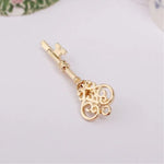 Vintage Damen Haarnadel Mini-Schlüsselhaarnadel Wortclip Haaraccessoires
