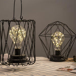 Minimalistische Kupferlampe Schlafzimmer Heim Schmiedeeiserne Tischlampe, Tragbar, 7-Wort, USB