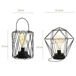 Minimalistische Kupferlampe Schlafzimmer Heim Schmiedeeiserne Tischlampe, Tragbar, 7-Wort, USB