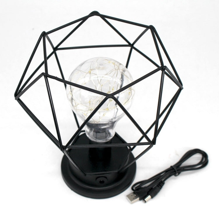 Minimalistische Kupferlampe Schlafzimmer Heim Schmiedeeiserne Tischlampe, Tragbar, 7-Wort, USB