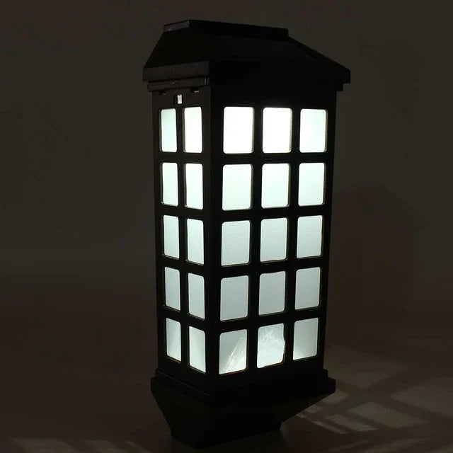 Verlängerte Solar-Wandleuchte für den Außenbereich, IP65 Wasserdicht, Hof, Garten, Villa, Wand, Zaun, Treppenlicht, Weißlicht, Warmweiß