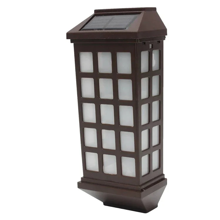 Verlängerte Solar-Wandleuchte für den Außenbereich, IP65 Wasserdicht, Hof, Garten, Villa, Wand, Zaun, Treppenlicht, Weißlicht, Warmweiß