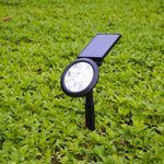 9 LEDs Solar Gartenleuchten LED Außen Garten Verstellbare IP65 Wasserdichte Leuchte, Farbwechsel, Warmweiß + Weißlicht