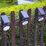 9 LEDs Solar Gartenleuchten LED Außen Garten Verstellbare IP65 Wasserdichte Leuchte, Farbwechsel, Warmweiß + Weißlicht